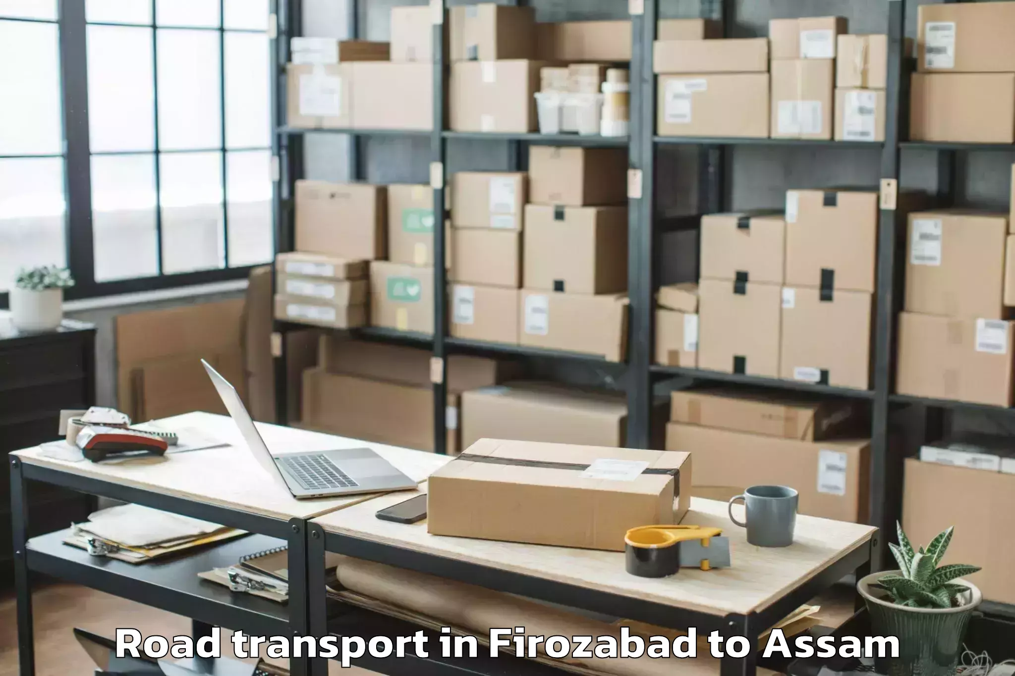 Book Your Firozabad to Assam Road Transport Today